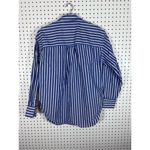 J.Crew oversized button down striped shirt size XS - Picture 2 of 6